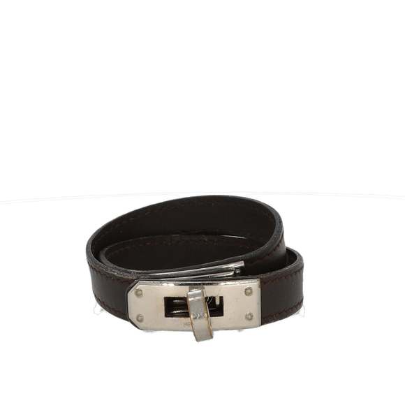 HERMES Double Tour Bracelet in Brown Leather - Picture 1 of 4